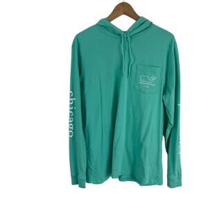 Vineyard Vines Chicago Long Sleeve Hooded Tee Men's M